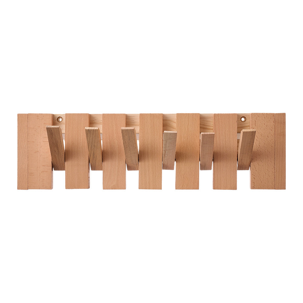 Wooden Wall Coat Rack - Entryway Wall Hooks product detail photo for entryway