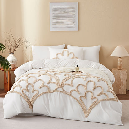 3-Piece Tufted Duvet Cover Set - Washed Bedroom Bedding Set product detail photo for bedroom