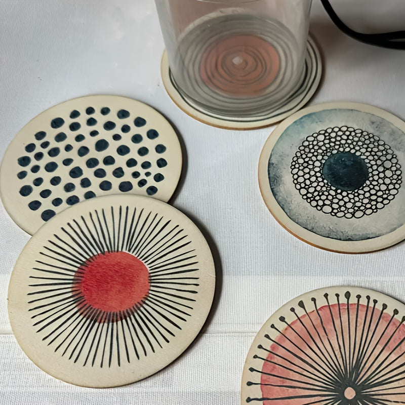 6-Piece Coaster Set - Coffee Table Drink Coasters lifestyle product photo for kitchen