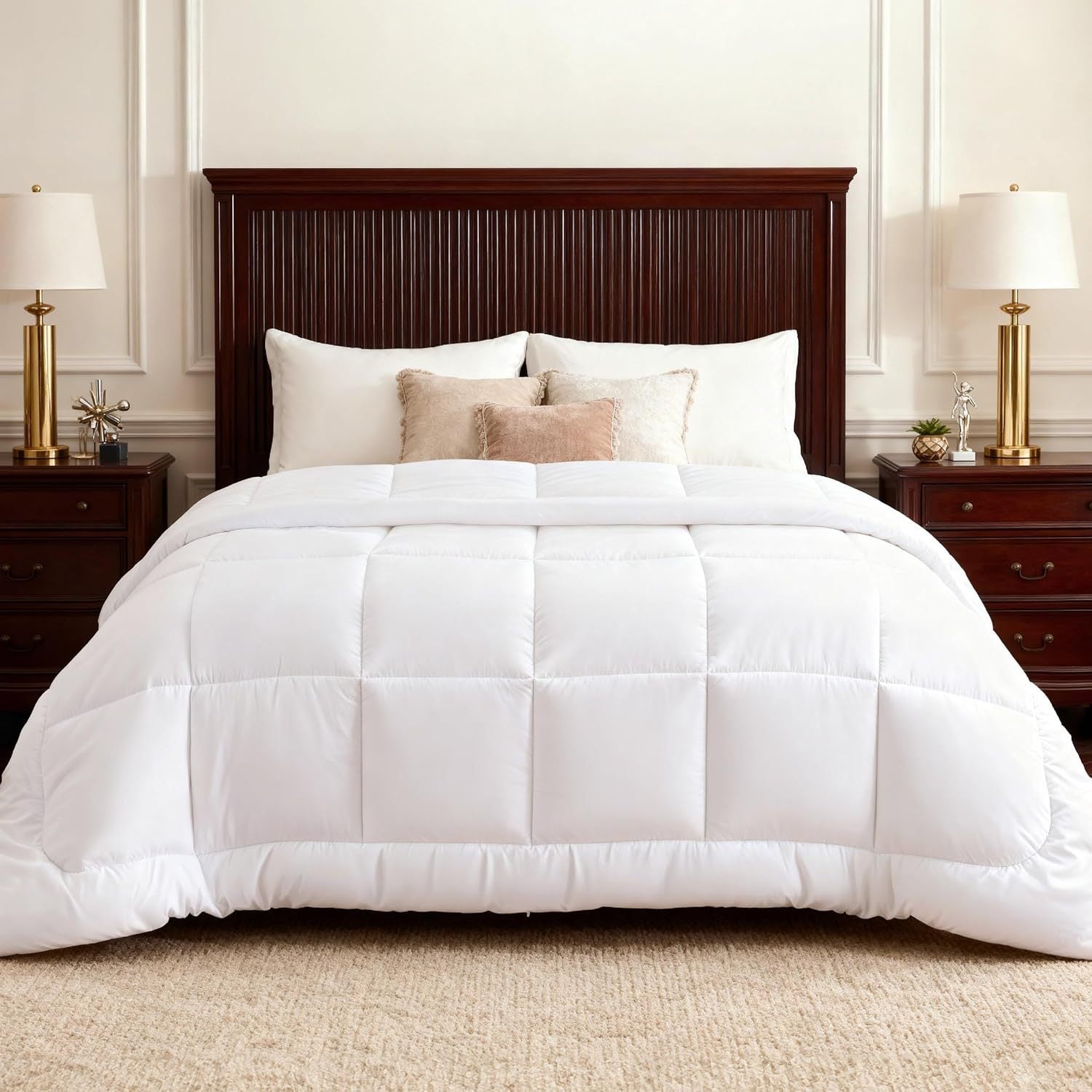 Quilted Duvet Insert – Hollowfiber Bedding Fill specification and dimensions reference for bedroom