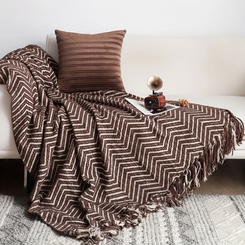 Throw Blanket "Paloma" product detail photo in bedroom