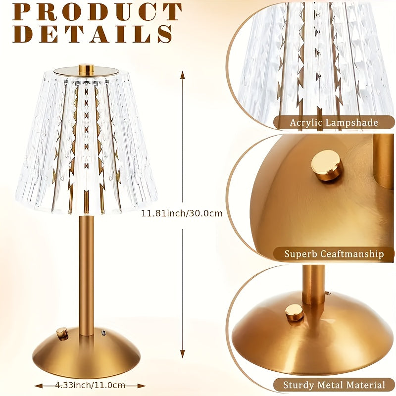 Acrylic Table Lamp – Glow Ambient Light product detail photo for living room