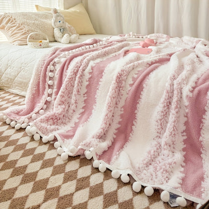 Throw Blanket "Cora" product detail photo in bedroom