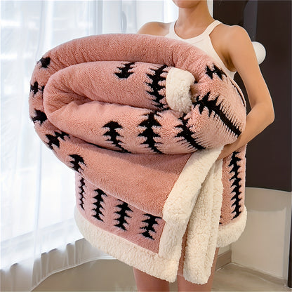 Geometric Throw Blanket – Striped Bedspread and Sofa Layer product detail photo for bedroom