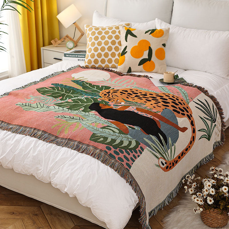 Throw Blanket "Esme" lifestyle product photo in bedroom