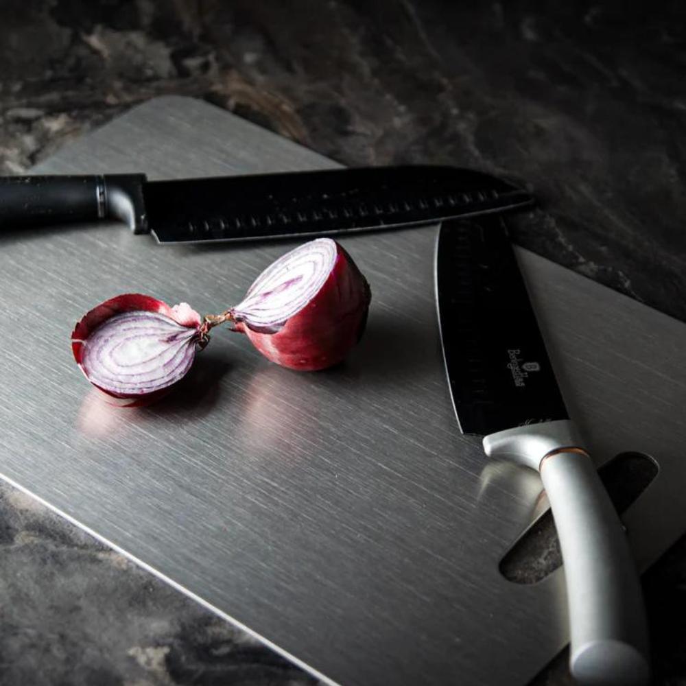 Steel Cutting Board CleanEdge Double-Sided Hygienic Prep Surface For Modern Kitchens