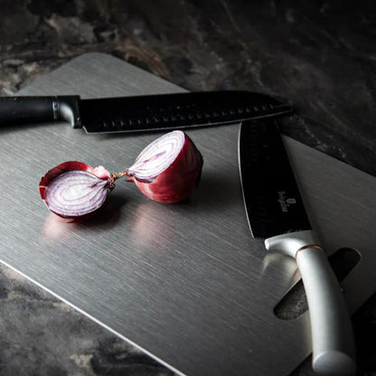Steel Cutting Board CleanEdge Double-Sided Hygienic Prep Surface For Modern Kitchens