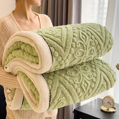 Flannel Throw Blanket – Thick Sofa and Bed Layer product detail photo for bedroom