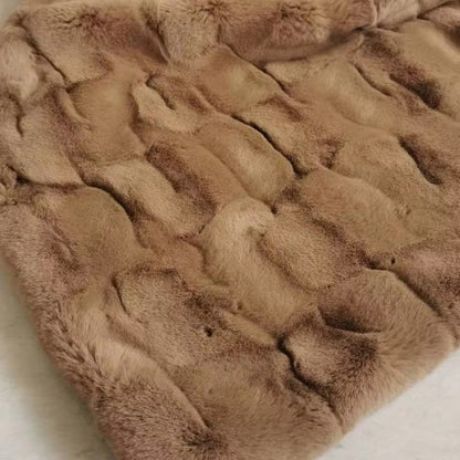 Brushed Flannel Throw Blanket – Mid-Weight Sofa & Bed Layer