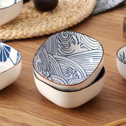 Ceramic Japanese Sauce Dish Set – Small Serving Plates (Set of 6) specification and dimensions reference for kitchen