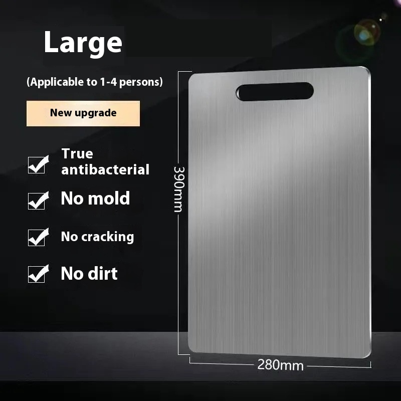 Steel Cutting Board CleanEdge Double-Sided Hygienic Prep Surface For Modern Kitchens