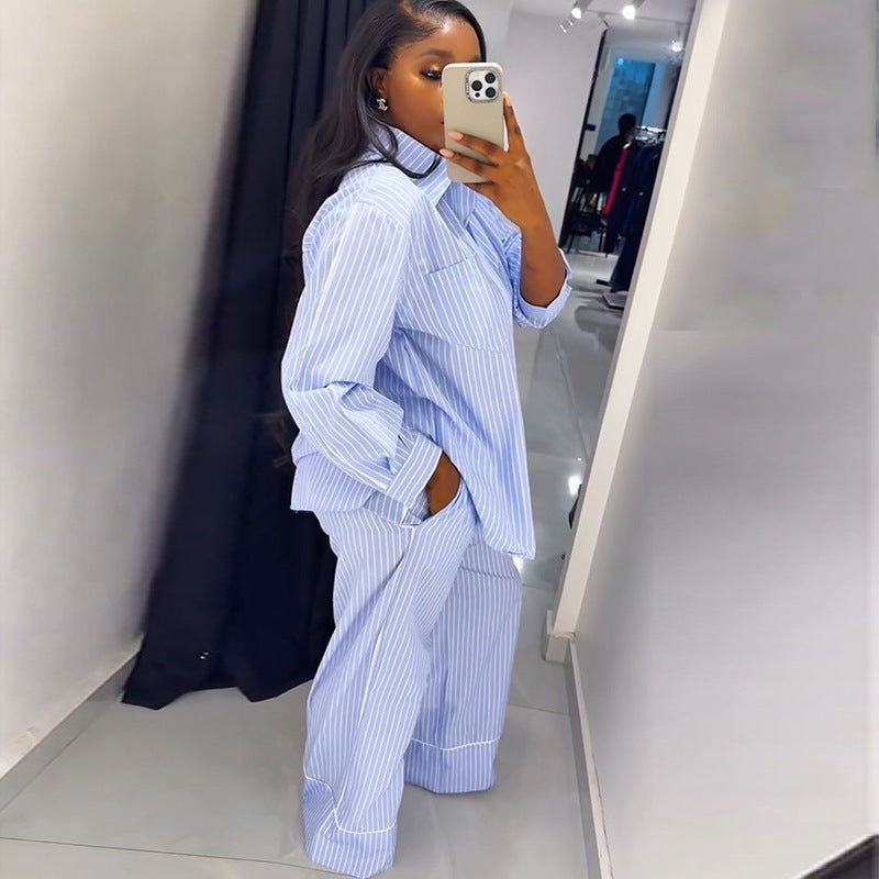 Ensemble pyjama ample à empiècements pour femmes