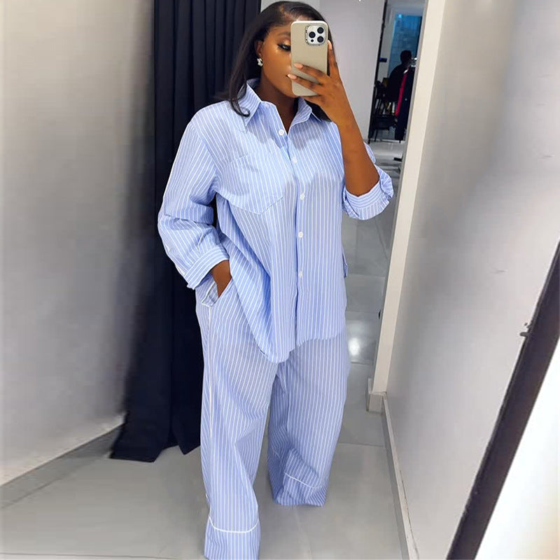 Ensemble pyjama ample à empiècements pour femmes