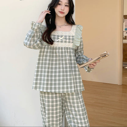 Ensemble pyjama carreaux pour femmes