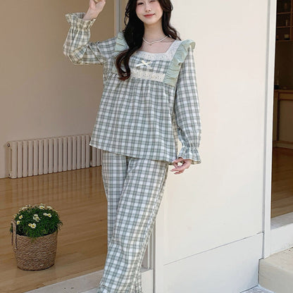 Ensemble pyjama carreaux pour femmes
