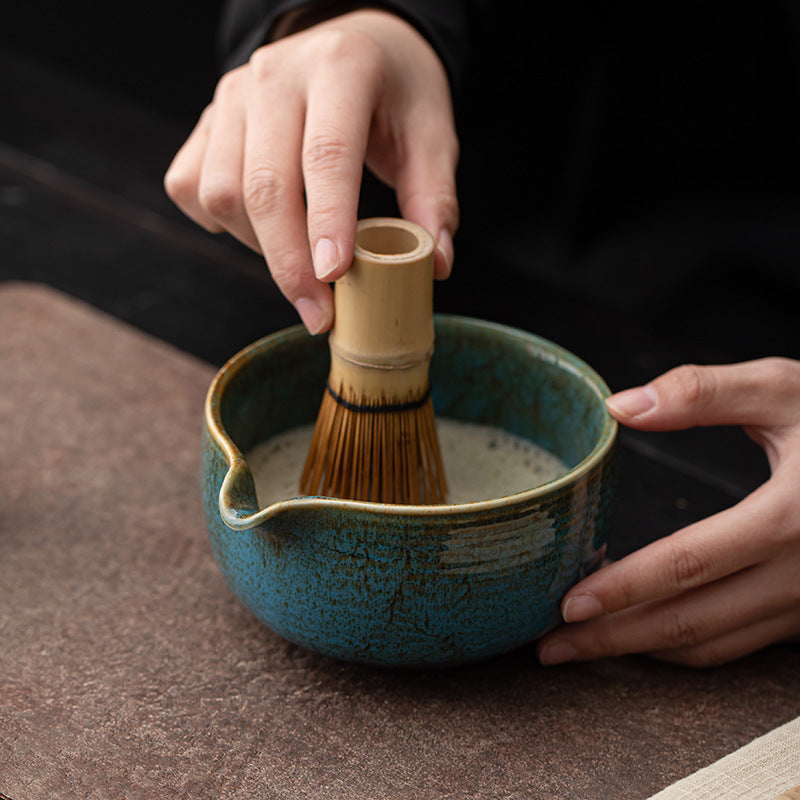 Ceramic Matcha Set room setting lifestyle photo in kitchen