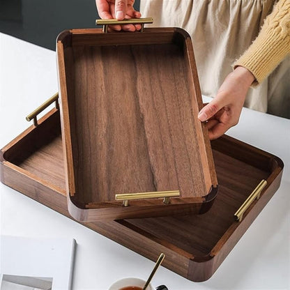 Wooden Serving Tray - Coffee Table and Serving Tray room setting lifestyle photo for kitchen