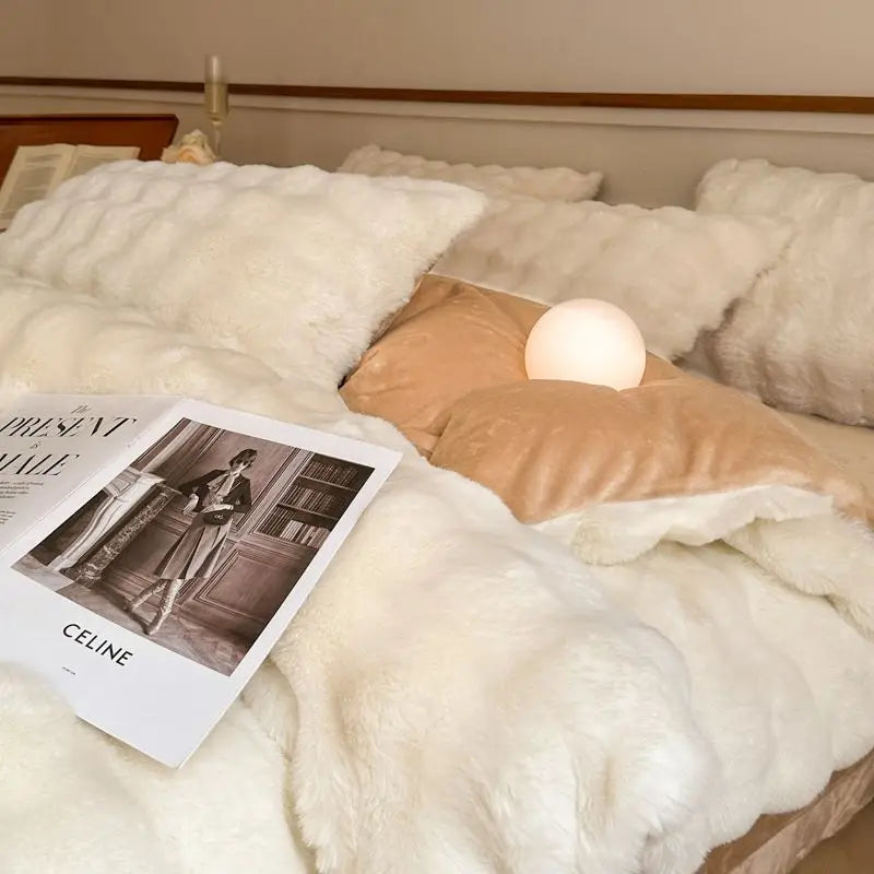 4-Piece Duvet Cover Set - Washed Bedroom Bedding Set product detail photo for bedroom