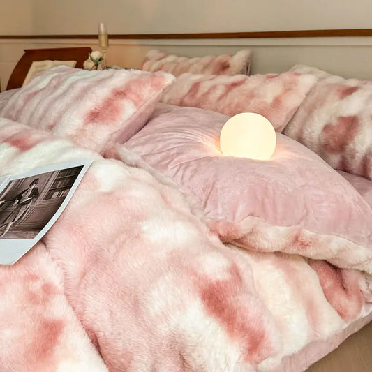 4-Piece Duvet Cover Set - Washed Bedroom Bedding Set lifestyle product photo for bedroom