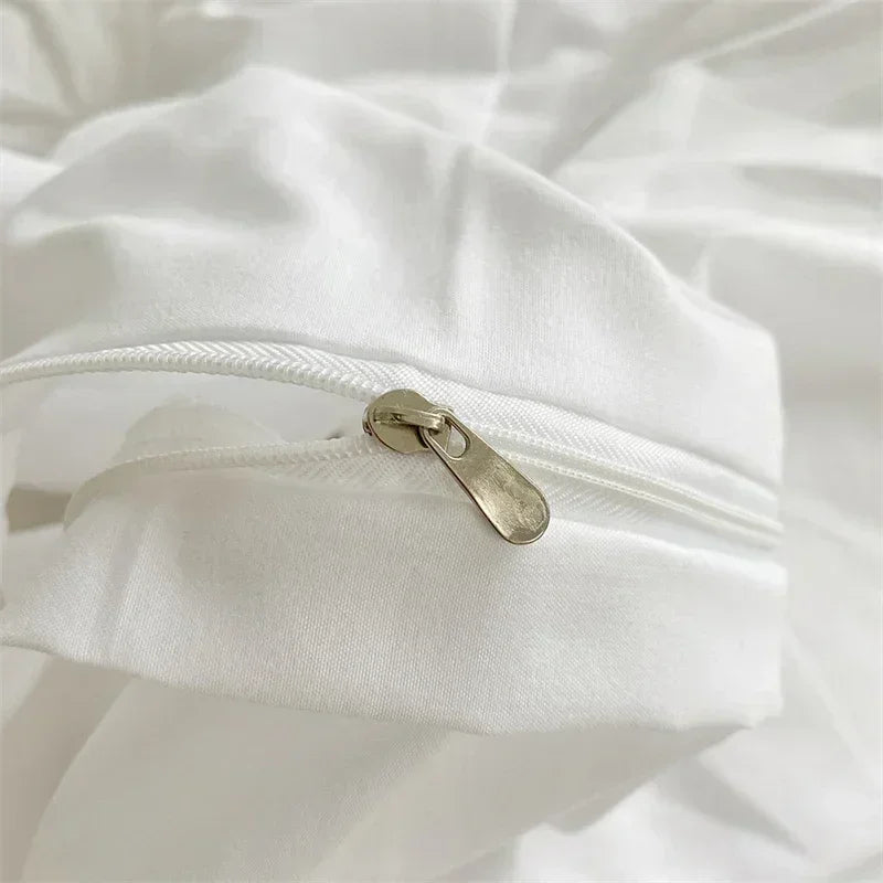 Ruffle Duvet Cover Set – Stitched Floral Bedding Collection product detail photo for bedroom