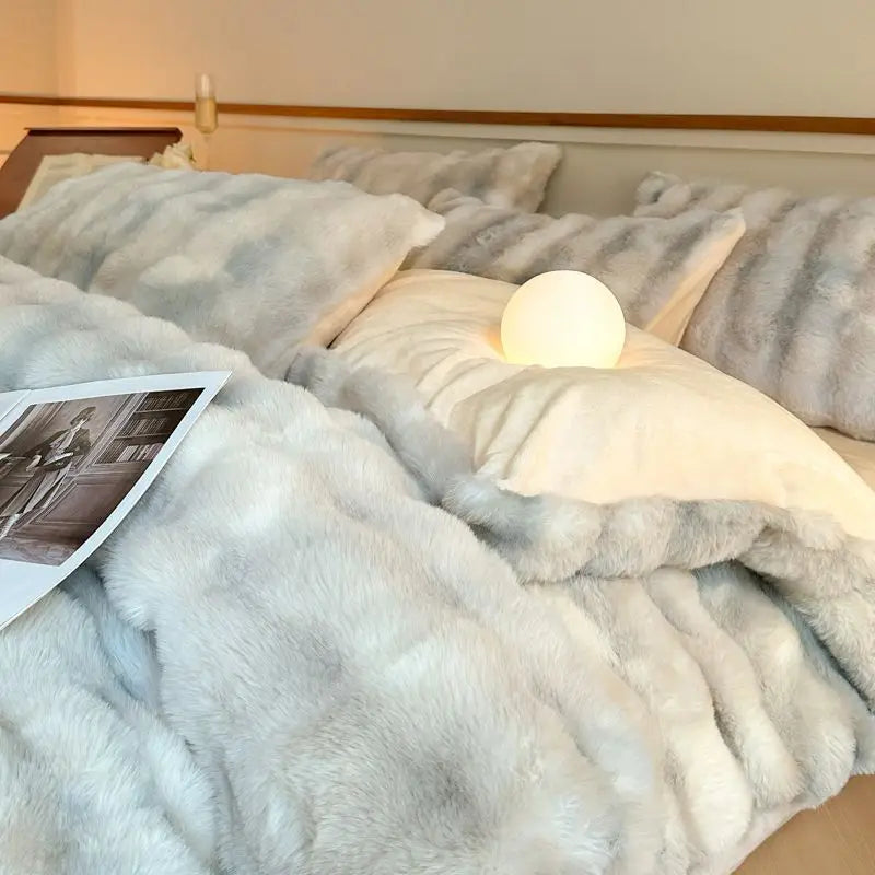 4-Piece Duvet Cover Set - Washed Bedroom Bedding Set specification and dimensions reference for bedroom