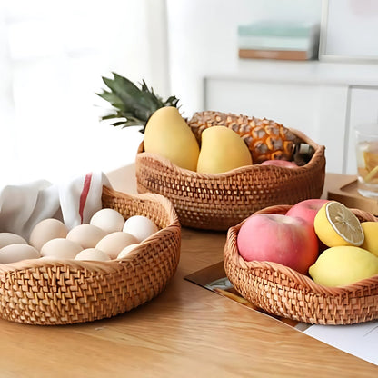 Rattan Basket Hand-Woven By BreezeWeave Decorative Home Storage