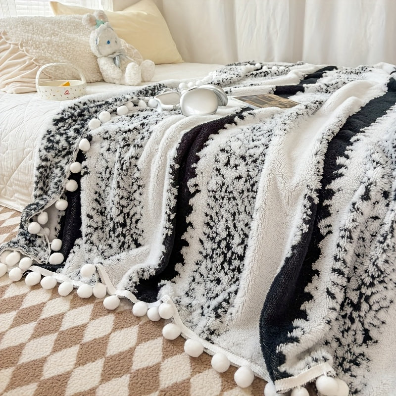 Throw Blanket "Cora" product detail photo in bedroom