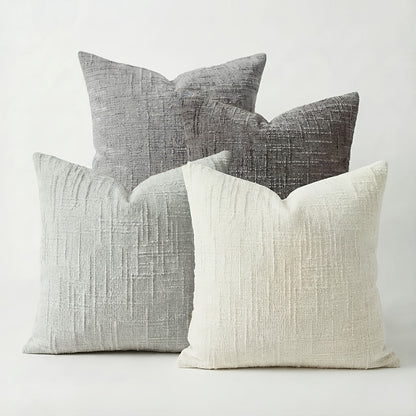Chenille Cushion Cover Set – 4pcs Pillow Covers product detail photo for bedroom