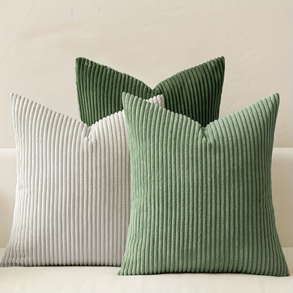 Velvet Cushion Cover Set – 3pcs Reversible Pillow Covers product detail photo for bedroom