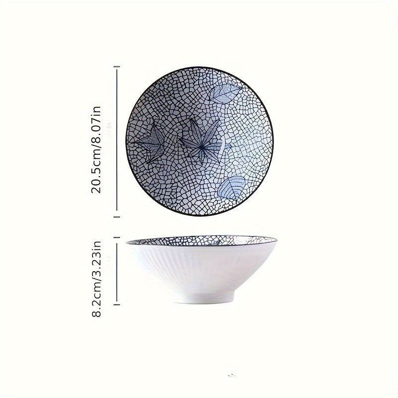 4-Piece Japanese Ceramic Bowl Set - Dining and Ramen Bowls product detail photo for kitchen