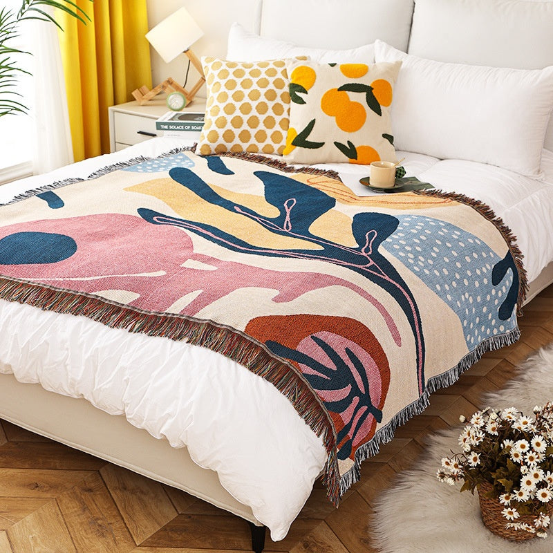 Throw Blanket "Esme" product detail photo in bedroom