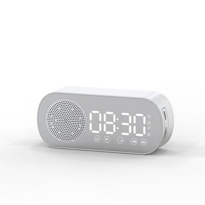 LED Mirror Alarm Clock LumoTime With Bluetooth, FM Radio And USB Charging