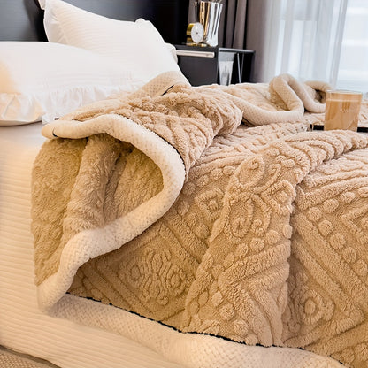 Flannel Throw Blanket – Thick Sofa and Bed Layer lifestyle product photo for bedroom
