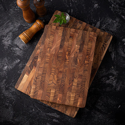 Teak Wood Cutting Board - Kitchen Prep and Serving Board lifestyle product photo for kitchen