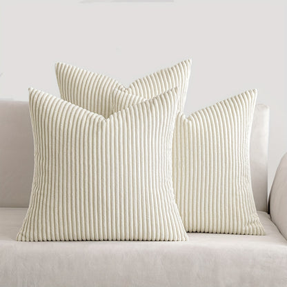 Velvet Cushion Cover Set – 3pcs Reversible Pillow Covers product detail photo for bedroom