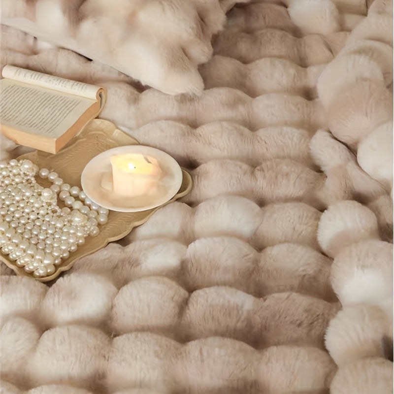 Plush Fleece Throw Blanket - Sofa and Bed Layer product detail photo for bedroom