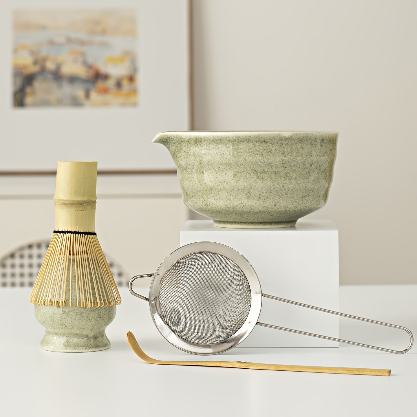 5-Piece Matcha Set product detail photo in kitchen
