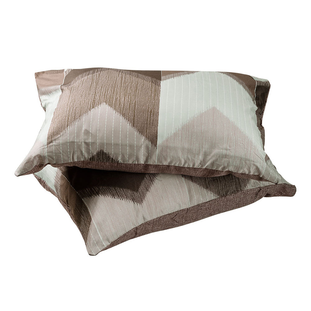 Geometric Stripe Duvet Cover Set - Washed Bedroom Bedding Set product detail photo for bedroom
