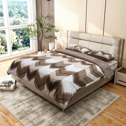 Geometric Stripe Duvet Cover Set - Washed Bedroom Bedding Set product detail photo for bedroom
