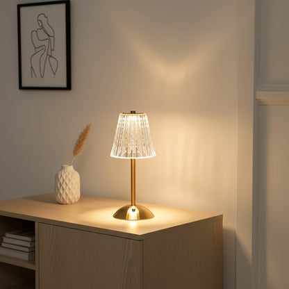 Acrylic Table Lamp – Glow Ambient Light room setting lifestyle photo for living room