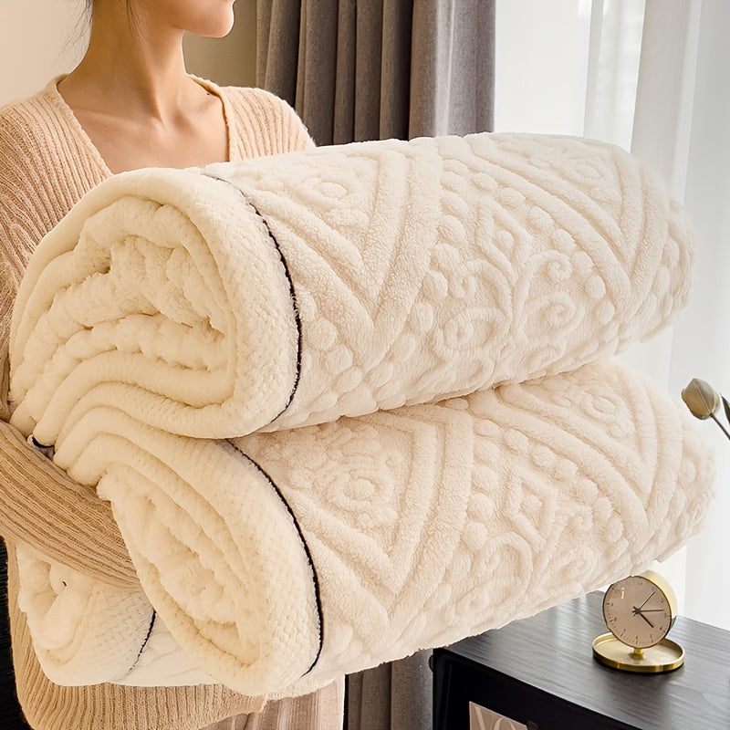 Flannel Throw Blanket – Thick Sofa and Bed Layer product detail photo for bedroom