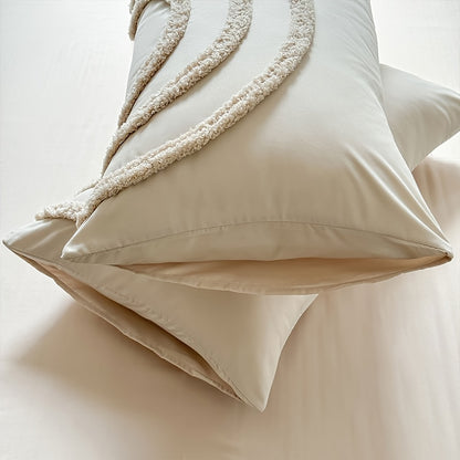 3-Piece Tufted Duvet Cover Set - Washed Bedroom Bedding Set product detail photo for bedroom