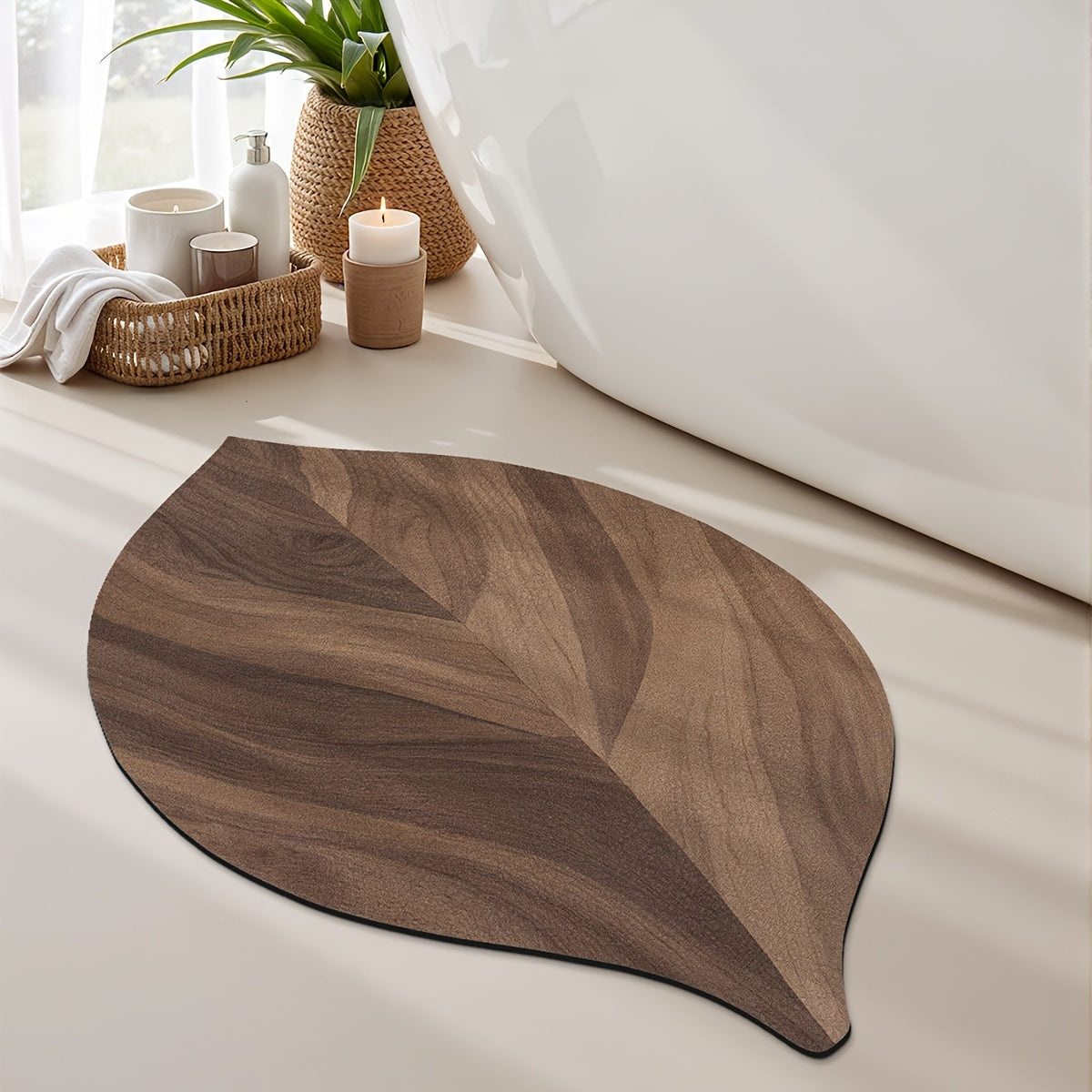 Bathroom Mat "Sora" room setting lifestyle photo in bathroom