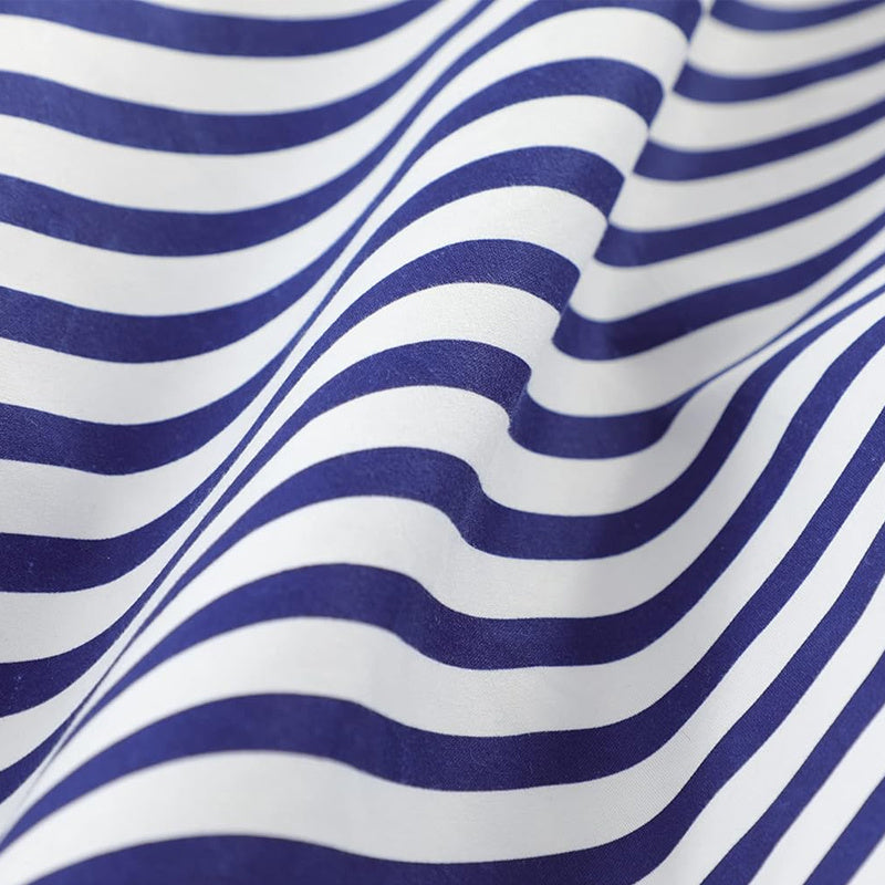 Striped Duvet Cover Set - Washed Bedroom Bedding Set product detail photo for bedroom