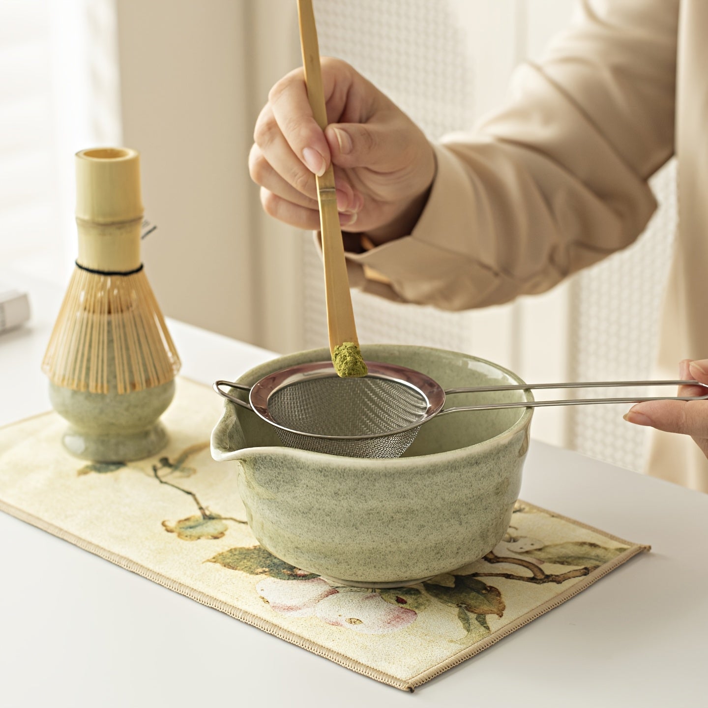 5-Piece Matcha Set room setting lifestyle photo in kitchen