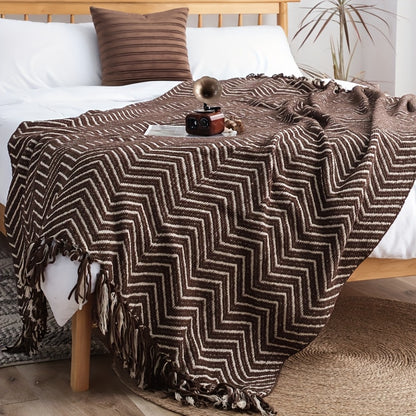 Throw Blanket "Paloma" product detail photo in bedroom