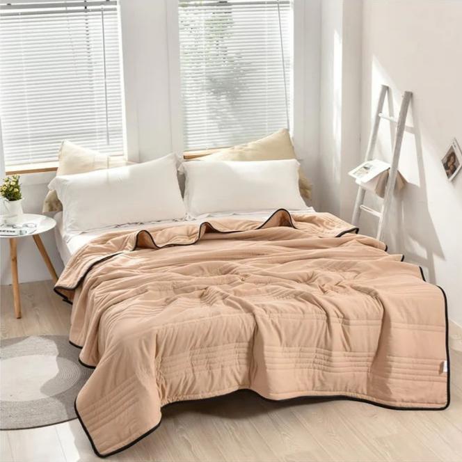 Cooling Throw Blanket – Slender Dual-Sided Summer Layer product detail photo for bedroom
